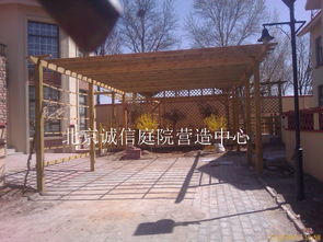 圖 大興庭院綠化設(shè)計制作防腐木花架亭子柵欄公司 北京鮮花綠植